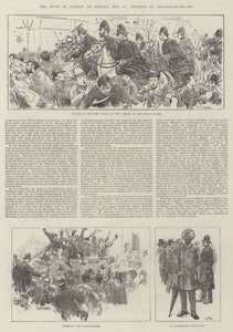 The Riots in London on Sunday, 13 November, Defence of Trafalgar-Square by William Douglas Almond